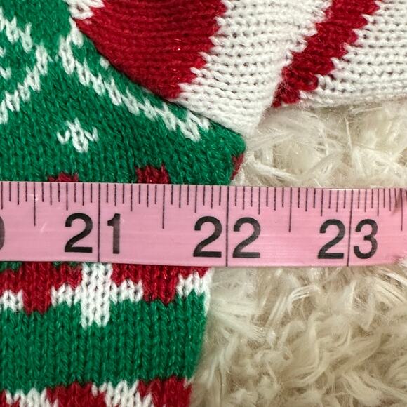 Ugly Christmas Sweater Unisex Sweater Faux Cardigan with Bowtie Sz L - Picture 8 of 9